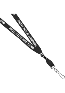 Jardine Iowa Hawkeyes 3/8 Alumni Sublimated Lanyard - Black