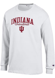 Champion Indiana Hoosiers White Grandma Script Jersey Long Sleeve T Shirt