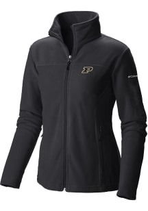 Columbia Purdue Boilermakers Womens Black Give and Go II Fleece Light Weight Jacket