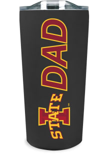 Iowa State Cyclones 18oz Soft Touch Dad Stainless Steel Tumbler - Black