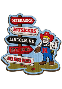 Nebraska Cornhuskers Halftime Signpost Magnet