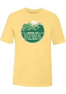 Uscape Iowa Yellow Cascade Short Sleeve T Shirt