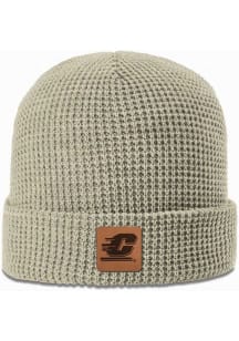 Uscape Central Michigan Chippewas Tan Waffle Knit Beanie Mens Knit Hat