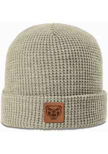 Uscape Oakland University Golden Grizzlies Tan Waffle Knit Beanie Mens Knit Hat