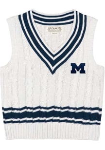 Uscape Michigan Wolverines Womens Ash Logo Tank Top