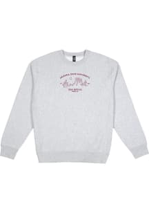 Uscape Arizona State Sun Devils Mens Grey Skyline Graphic Long Sleeve Crew Sweatshirt