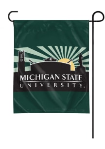Michigan State Spartans Starburst Sky Garden Flag - Green