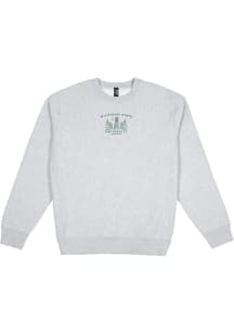 Uscape Michigan State Spartans Mens Grey Skyline Long Sleeve Crew Sweatshirt