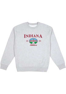 Uscape Indiana Hoosiers Mens Grey New Heights Long Sleeve Crew Sweatshirt