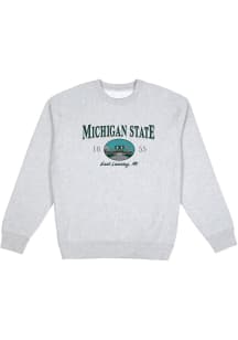 Uscape Michigan State Spartans Mens Grey New Heights Long Sleeve Crew Sweatshirt