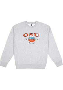 Uscape Oklahoma State Cowboys Mens Grey New Heights Long Sleeve Crew Sweatshirt