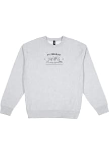 Uscape Pittsburgh Mens Grey Skyline Est 1758 Long Sleeve Crew Sweatshirt