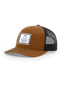 Uscape Erie City Woven Label 112 Trucker Adjustable Hat - Brown
