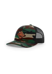 Uscape Philadelphia 2T Faux Leather Patch 112 Trucker Adjustable Hat - Green