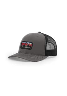 Uscape St Louis 2T Retro Skyline 112 Trucker Adjustable Hat - Charcoal