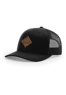Uscape Chicago Diamond Faux Patch 112 Trucker Adjustable Hat - Black