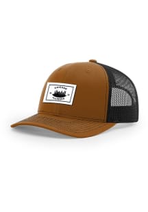 Uscape Chicago City Woven Label Rope 112 Trucker Adjustable Hat - Brown
