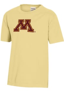 ComfortWash Minnesota Golden Gophers Youth Gold Primary Garment Dyed Short Sleeve T-Shirt