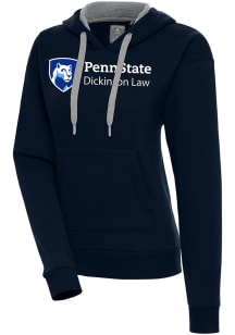 Antigua Penn State Nittany Lions Womens Navy Blue Penn State Law Victory Hooded Sweatshirt