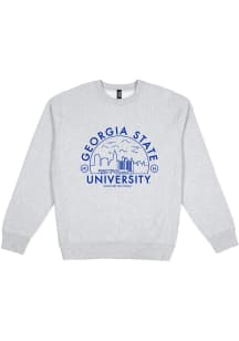 Uscape Georgia State Panthers Mens Grey Premium Voyager Heavyweight Long Sleeve Crew Sweatshirt