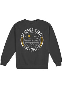 Uscape Alabama State Hornets Mens Black Fleece Long Sleeve Crew Sweatshirt