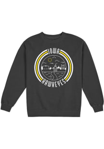 Uscape Iowa Hawkeyes Mens Black Fleece Long Sleeve Crew Sweatshirt