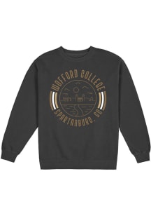 Uscape Wofford Terriers Mens Black Fleece Long Sleeve Crew Sweatshirt