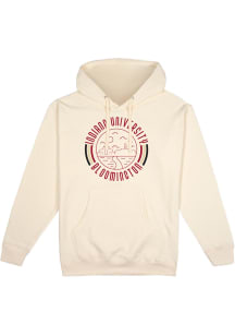 Uscape Indiana Hoosiers Mens White Pullover 90s Flyer Long Sleeve Hoodie