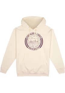 Uscape Southern Illinois Salukis Mens White Pullover 90s Flyer Long Sleeve Hoodie