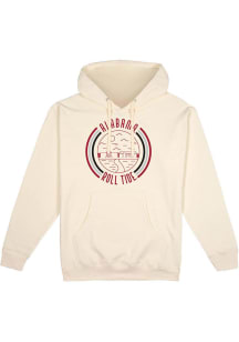 Uscape Alabama Crimson Tide Mens White Pullover 90s Flyer Long Sleeve Hoodie