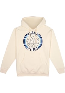 Uscape Chicago Mens White Pullover Long Sleeve Hoodie