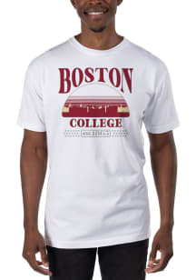 Uscape Boston College Eagles White Garment Dyed Stars Short Sleeve T Shirt