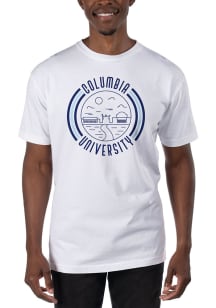 Uscape Columbia University Lions White Garment Dyed 90s Flyer Short Sleeve T Shirt
