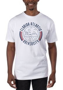 Uscape Florida Atlantic Owls White Garment Dyed 90s Flyer Short Sleeve T Shirt