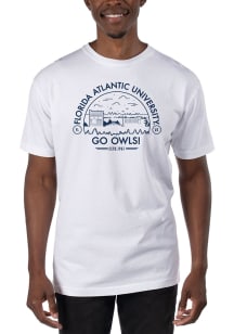 Uscape Florida Atlantic Owls White Garment Dyed Voyager Short Sleeve T Shirt