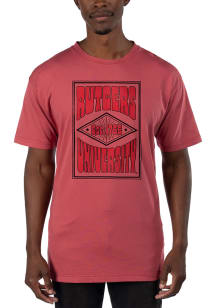 Uscape Rutgers Scarlet Knights Red Garment Dyed Poster Short Sleeve T Shirt