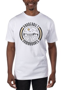 Uscape Vanderbilt Commodores White Garment Dyed 90s Flyer Short Sleeve T Shirt