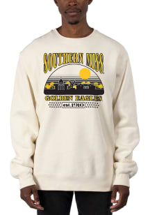 Uscape Southern Mississippi Golden Eagles Mens White Stars Heavyweight Long Sleeve Crew Sweatshirt