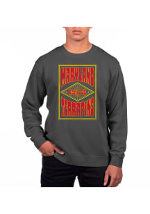 Uscape Maryland Terrapins Mens Black Pigment Dyed Poster Long Sleeve Crew Sweatshirt