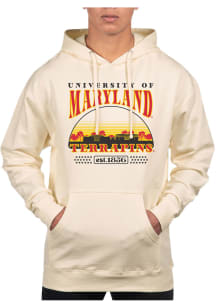Uscape Maryland Terrapins Mens White Stars Pullover Long Sleeve Hoodie