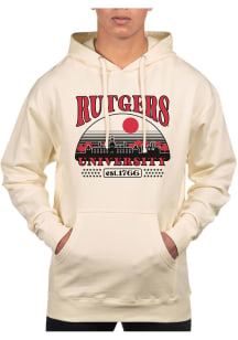 Uscape Rutgers Scarlet Knights Mens White Stars Pullover Long Sleeve Hoodie