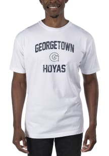 Uscape Georgetown Hoyas White Dyed Vintage Logo Short Sleeve T Shirt