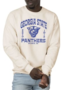 Uscape Georgia State Panthers Mens White Premium Wilder Heavyweight Long Sleeve Crew Sweatshirt