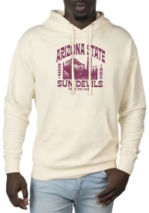 Uscape Arizona State Sun Devils Mens White Wilder Pullover Long Sleeve Hoodie