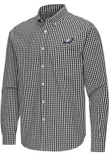 Antigua Philadelphia Eagles Mens Black Ellis Long Sleeve Dress Shirt