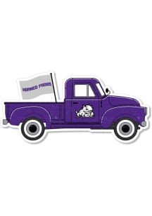 TCU Horned Frogs 2" Truck Dizzler Stickers - Purple