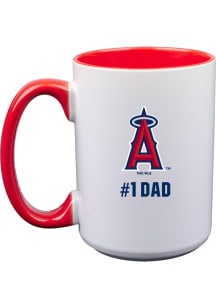 Los Angeles Angels Dad 15oz Ceramic Mug - White