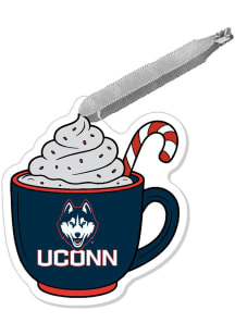 UConn Huskies Mug with Cocoa Ornament - Navy Blue