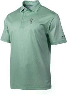 Columbia Michigan State Spartans Mens Green Fairway Short Sleeve Polo