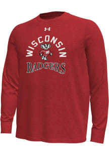 Under Armour Wisconsin Badgers Red Gameday Motion Long Sleeve T-Shirt